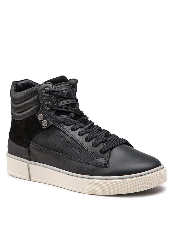 G-Star RAW - Sneakersy G-Star Raw Ravond Mid Bsc Dnm M 2242 005710 Blk. Kolor: czarny. Materiał: skóra