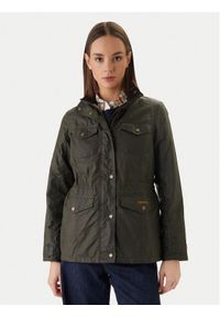 Barbour Kurtka przejściowa Summer Sapper Wax LWX1536OL51 Zielony Regular Fit. Kolor: zielony. Materiał: bawełna #1