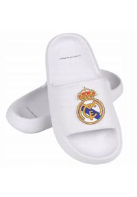Real Madrid - Real Madryt klapki junior beach pool flip flops white EVA białe. Kolor: biały. Styl: sportowy