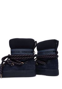 TOMMY HILFIGER - Tommy Hilfiger Śniegowce Tommytech Rwb Snowboot Warm FW0FW09163 Granatowy. Kolor: niebieski. Materiał: materiał
