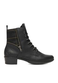 Rieker Botki Y0700-01 Czarny. Kolor: czarny. Materiał: syntetyk, materiał