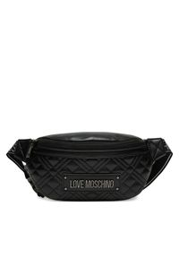 Love Moschino - LOVE MOSCHINO Saszetka nerka JC4003PP0LLA000A Czarny. Kolor: czarny. Materiał: skóra