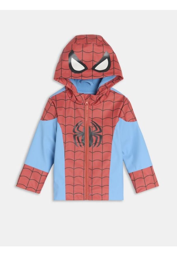 Sinsay - Kurtka Spider-Man - niebieski. Typ kołnierza: kaptur. Kolor: niebieski. Materiał: polar. Wzór: motyw z bajki