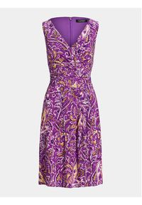 Lauren Ralph Lauren Sukienka koktajlowa 250928509001 Fioletowy Regular Fit. Kolor: fioletowy. Materiał: syntetyk. Styl: wizytowy #2