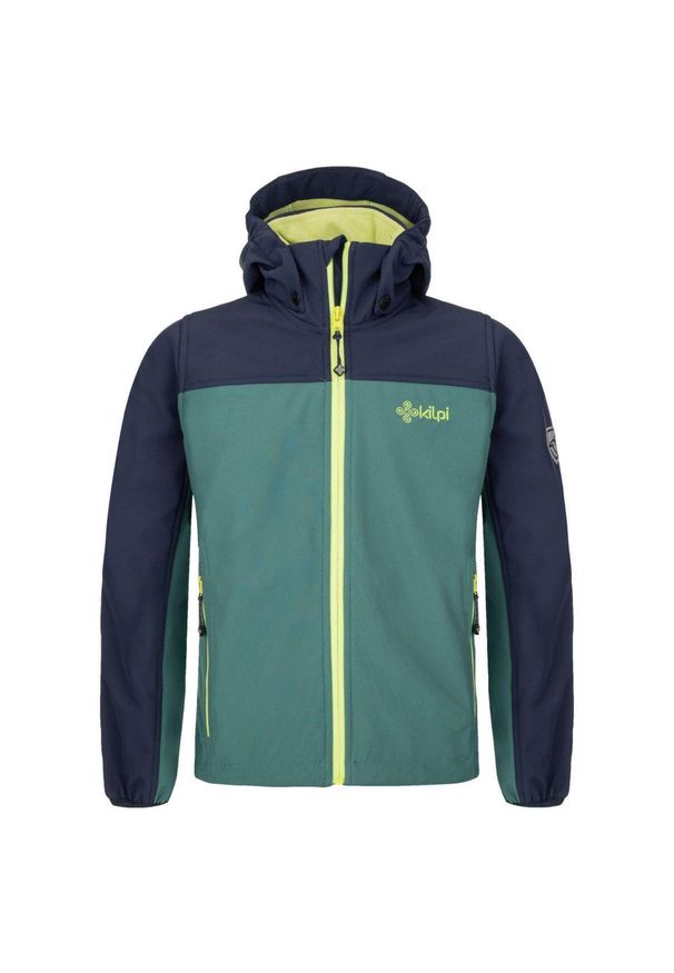 Kurtka softshell Kilpi RAVIO-J chłopięca B. Kolor: wielokolorowy, niebieski, zielony. Materiał: softshell