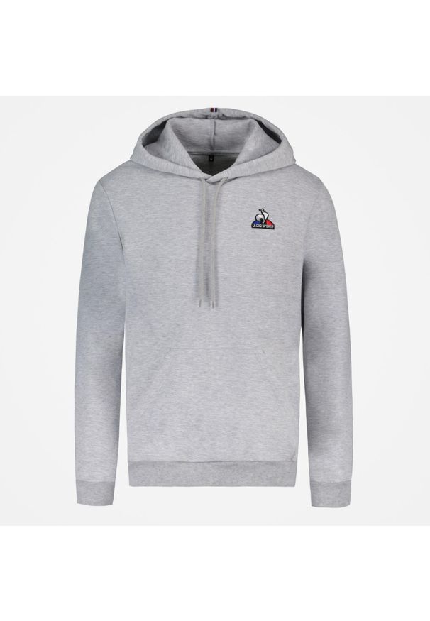 Le Coq Sportif - Bluza sportowa z kapturem męska ESS Hoody N°2 M. Typ kołnierza: kaptur. Kolor: szary