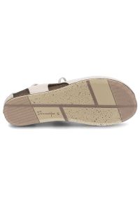 Beżowe Botki Maciejka Wygodne Skórzane Buty Damskie. Kolor: beżowy. Materiał: skóra. Szerokość cholewki: normalna. Styl: boho