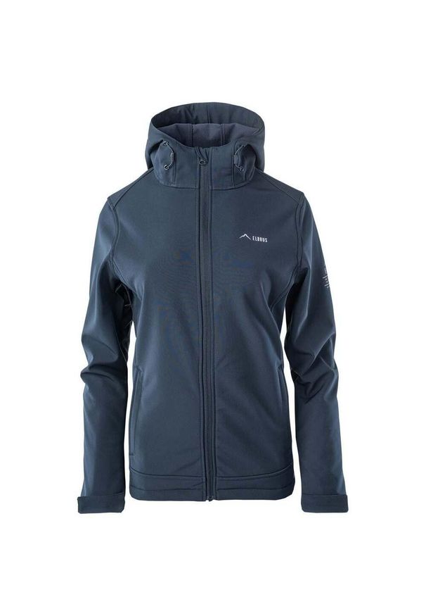 Elbrus - Kurtka Softshellowa Damska Melba II. Kolor: niebieski. Materiał: softshell. Sport: turystyka piesza