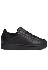 Adidas - Buty młodzieżowe adidas Originals Superstar II JH9979 - czarne. Zapięcie: pasek. Kolor: czarny. Materiał: guma, skóra. Szerokość cholewki: normalna. Wzór: aplikacja. Sezon: lato. Model: Adidas Superstar