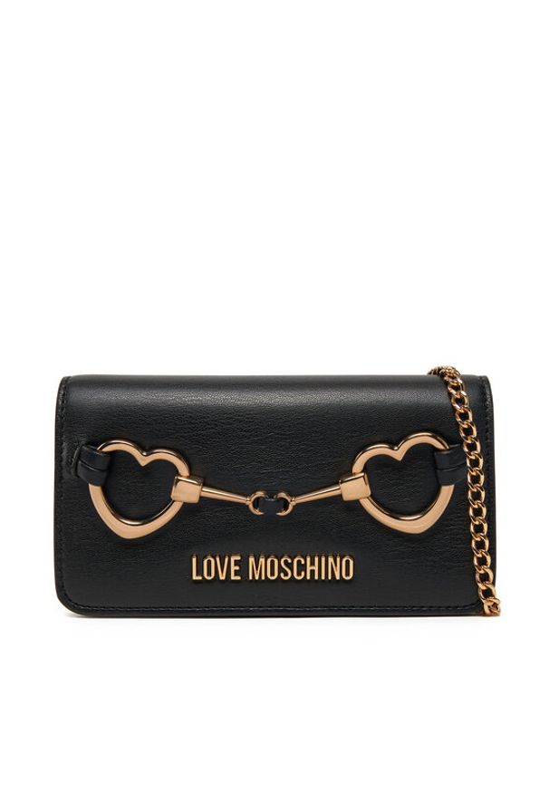 Love Moschino - LOVE MOSCHINO Torebka JC5643PP1MLB0000 Czarny. Kolor: czarny. Materiał: skórzane