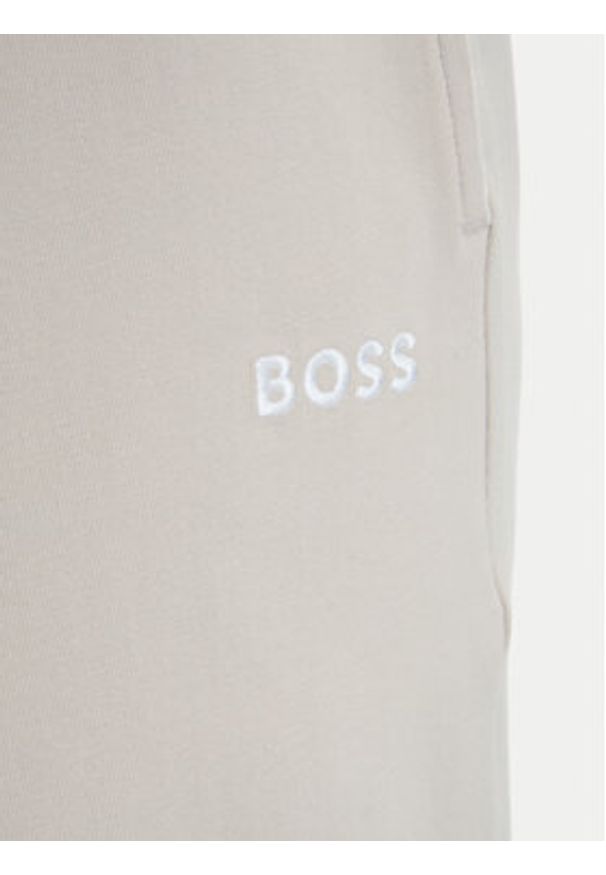 BOSS Szorty sportowe Mix&Match 50515314 Beżowy jasny Regular Fit. Kolor: beżowy. Materiał: bawełna. Styl: sportowy