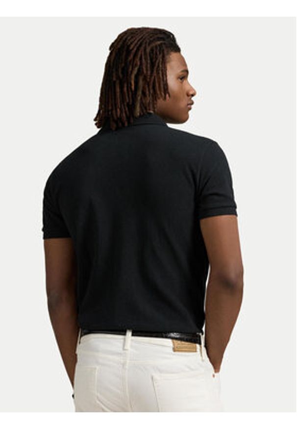 Polo Ralph Lauren Polo Core Replen 710782592 Czarny Custom Slim Fit. Typ kołnierza: polo. Kolor: czarny. Materiał: bawełna