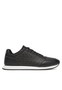 Calvin Klein Sneakersy Low Prof Runn Laceup Mono HM0HM01896 Czarny. Kolor: czarny. Materiał: skóra