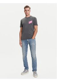 Tommy Jeans T-Shirt Novelty DM0DM21829 Szary Regular Fit. Kolor: szary. Materiał: bawełna