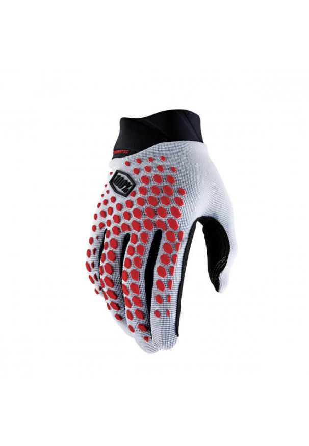 Rękawiczki rowerowe 100% Geomatic Gloves. Kolor: szary, czerwony, wielokolorowy