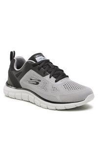 skechers - Skechers Sneakersy Track Broader 232698/GYBK Szary. Kolor: szary. Materiał: materiał #3