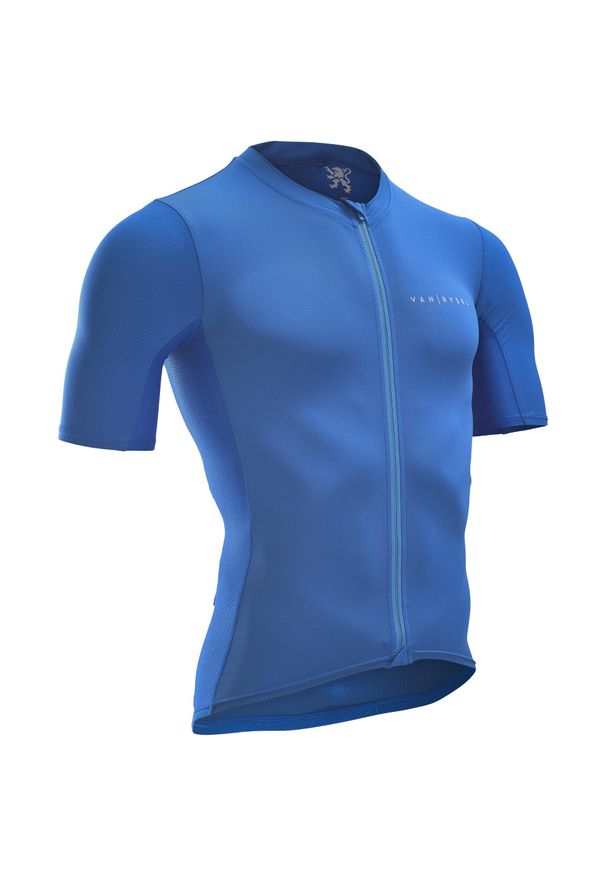 VAN RYSEL - Koszulka rowerowa szosowa Van Rysel Neo Racer. Kolor: niebieski. Materiał: mesh