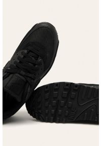 Nike - Buty Air Max 90. Nosek buta: okrągły. Zapięcie: sznurówki. Kolor: czarny. Materiał: syntetyk, materiał, skóra, guma. Szerokość cholewki: normalna. Obcas: na obcasie. Model: Nike Air Max 90, Nike Air Max. Wysokość obcasa: średni #2