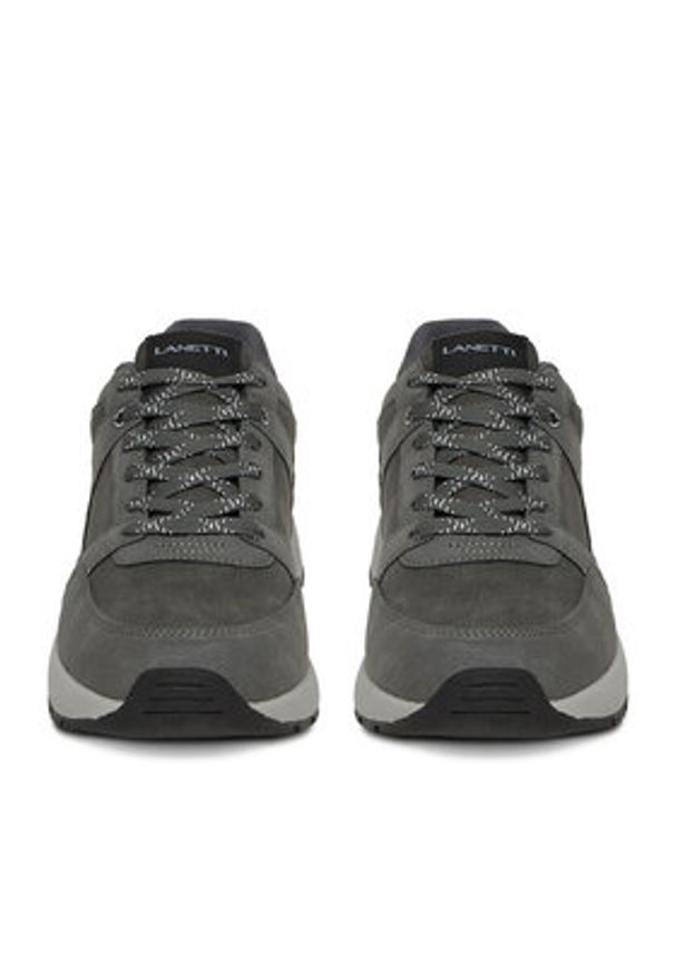 Lanetti Sneakersy CEO-REUS-01 Szary. Kolor: szary. Materiał: materiał