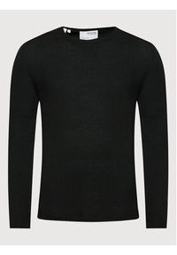 Selected Homme Sweter Rome 16079774 Czarny Regular Fit. Kolor: czarny. Materiał: bawełna