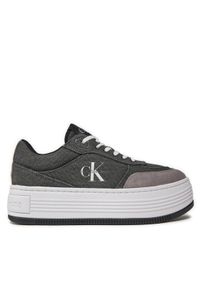 Calvin Klein Jeans Sneakersy Bold Platf Low Lace Mix Ml Btw YW0YW01433 Czarny. Kolor: czarny. Materiał: materiał