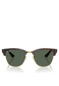 Ray-Ban Okulary przeciwsłoneczne Clubmaster Reverse 0RBR0504S 1359VR54 Brązowy. Kolor: brązowy #3