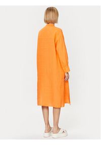 Seidensticker Sukienka koszulowa 60.134909 Pomarańczowy Regular Fit. Kolor: pomarańczowy. Materiał: len. Typ sukienki: koszulowe #6