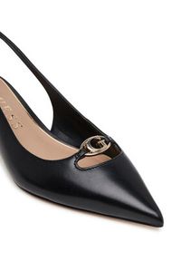 Guess Sandały FLTJES LEA05 Czarny. Kolor: czarny. Materiał: skóra