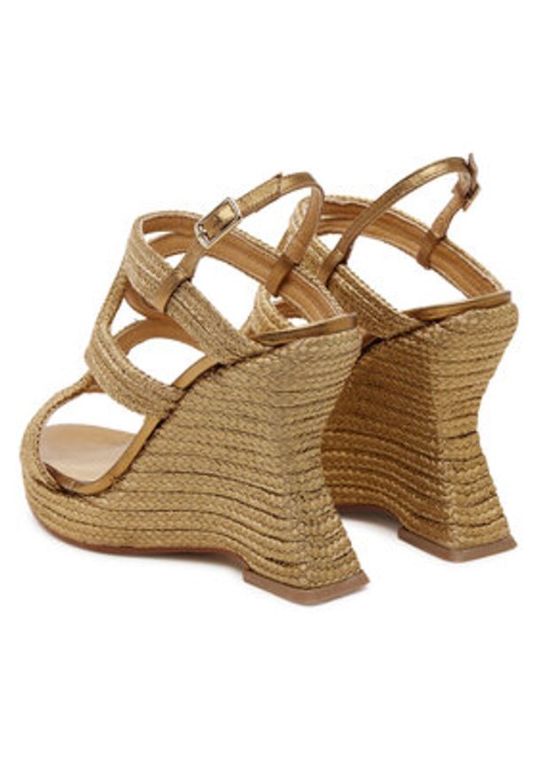 Castañer Espadryle Jera/266 025562 Złoty. Kolor: złoty. Materiał: materiał