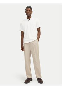Jack & Jones Polo Crodney 12251180 Biały Regular Fit. Typ kołnierza: polo. Kolor: biały. Materiał: bawełna, syntetyk #6
