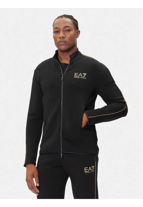 EA7 Emporio Armani Bluza 7M000670 AF14146 UC001 Czarny Slim Fit. Kolor: czarny. Materiał: syntetyk