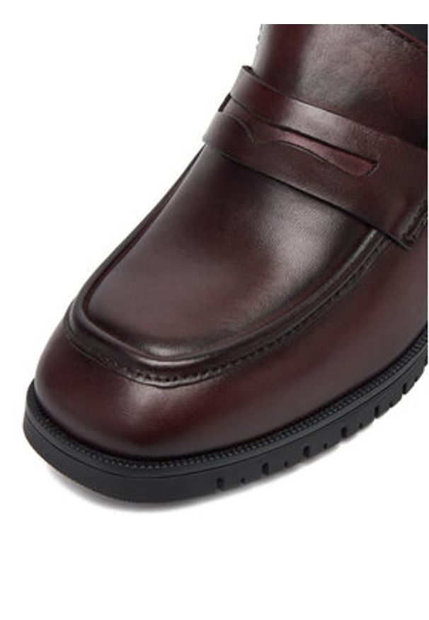 Lasocki Półbuty CEO-WB-GIADA-01C Bordowy. Kolor: czerwony. Materiał: skóra