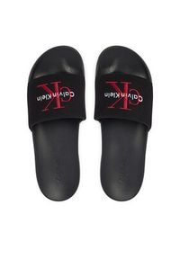 Calvin Klein Klapki Ess Slide Cv YM0YM01393 Czarny. Kolor: czarny. Materiał: materiał #5
