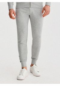 Pako Lorente - PAKO LORENTE - Szare spodnie dresowe. Okazja: na co dzień. Kolor: szary, niebieski. Materiał: dresówka. Wzór: gładki. Styl: casual #3