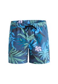 Quiksilver - Szorty kąpielowe EVERYDAY STRAIGHT 15" Niebieski Mężczyźni. Kolor: niebieski. Materiał: poliester, materiał. Styl: sportowy