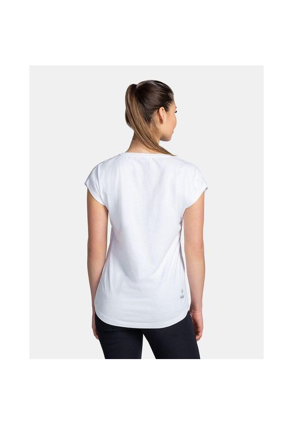 Koszulka damska Kilpi Roane. Kolor: biały. Sport: turystyka piesza