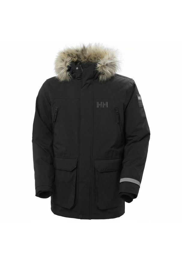 Parka Helly Hansen reine. Kolor: czarny. Materiał: syntetyk. Sezon: zima, jesień