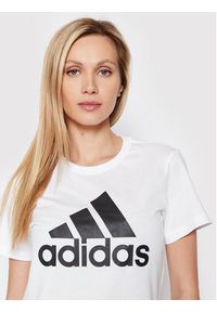 Adidas - adidas T-Shirt Essentials Logo GL0649 Biały Regular Fit. Kolor: biały. Materiał: bawełna