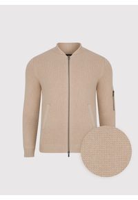 Pako Lorente - PAKO LORENTE - Rozpinany kardigan w kolorze beżowym. Okazja: na co dzień. Kolor: beżowy. Materiał: wełna, bawełna. Sezon: jesień. Styl: casual #7