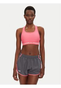 Under Armour Biustonosz sportowy Crossback Mid Bra 1361034 Różowy. Kolor: różowy. Materiał: syntetyk
