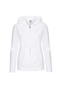 FRUIT OF THE LOOM - Bluza Damska Premium Z Kapturem. Typ kołnierza: kaptur. Kolor: biały