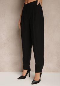 Renee - Czarne Eleganckie Modalowe Spodnie Garniturowe High Waist Mavilisse. Stan: podwyższony. Kolor: czarny. Styl: elegancki #3