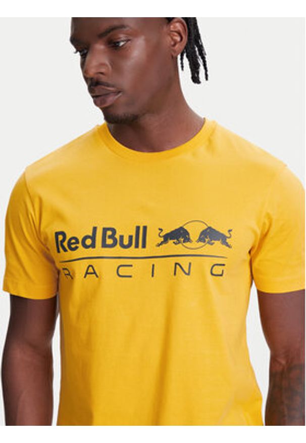 Pepe Jeans T-Shirt Red Bull Racing Logo RM500016 Żółty Regular Fit. Kolor: żółty. Materiał: bawełna