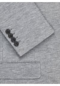 Pako Lorente - PAKO LORENTE - Szara marynarka melanż z dzianiny. Kolor: szary. Materiał: dzianina. Wzór: melanż. Sezon: jesień #4