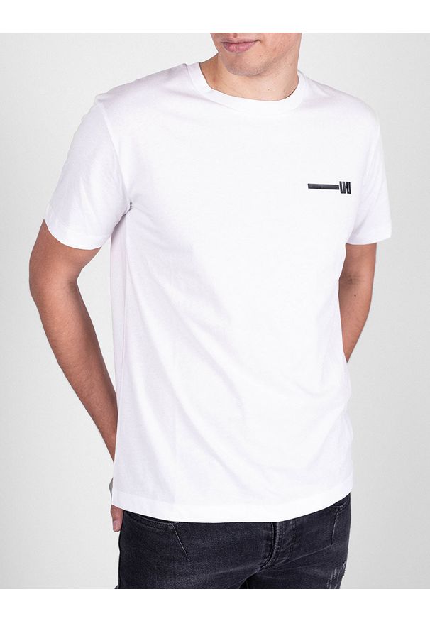 Les Hommes T-shirt "Urzn" | UHT201 700P | Urzn | Mężczyzna | Biały. Okazja: na co dzień. Kolor: biały. Materiał: bawełna. Wzór: nadruk. Styl: casual
