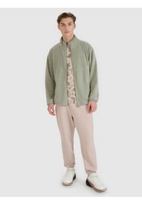 4f - 4F Polar regular ze stójką męski - oliwkowy XL. Typ kołnierza: kołnierzyk stójkowy. Kolor: oliwkowy, wielokolorowy, brązowy. Materiał: polar. Wzór: gładki. Sezon: zima. Sport: narciarstwo, turystyka piesza, wspinaczka, snowboard #2