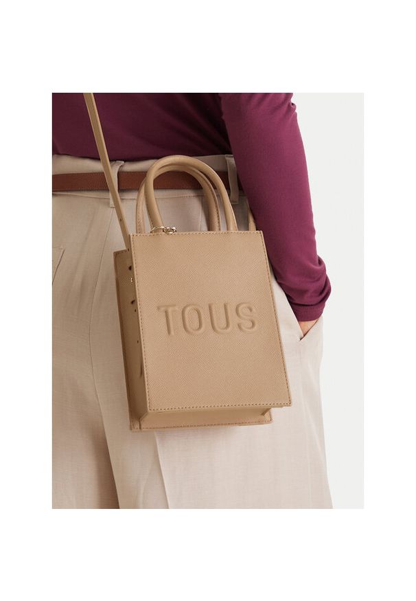 Tous - Torebka TOUS. Kolor: beżowy