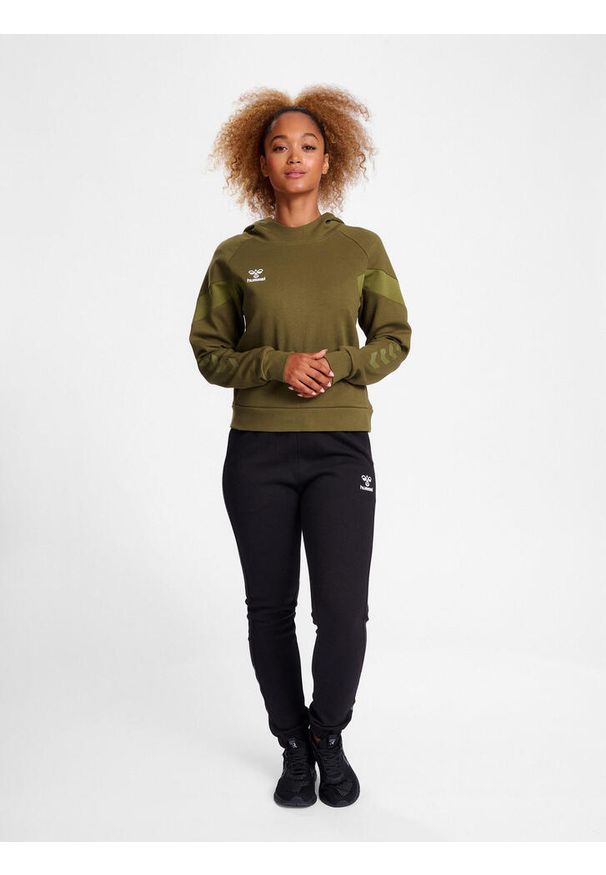Sweatshirt bluza z kapturem dla kobiet Hummel Travel. Typ kołnierza: kaptur. Kolor: zielony. Sport: fitness