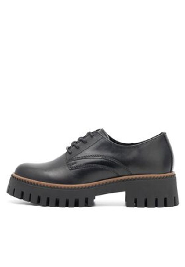 Lasocki Oxfordy ZUMBA WI23-ZUMBA-01 Czarny. Kolor: czarny. Materiał: skóra