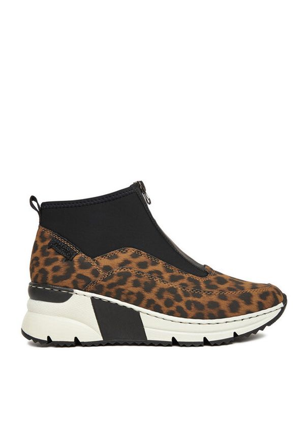 Rieker Sneakersy CEO-N6352-90 Czarny. Kolor: czarny. Materiał: syntetyk, materiał